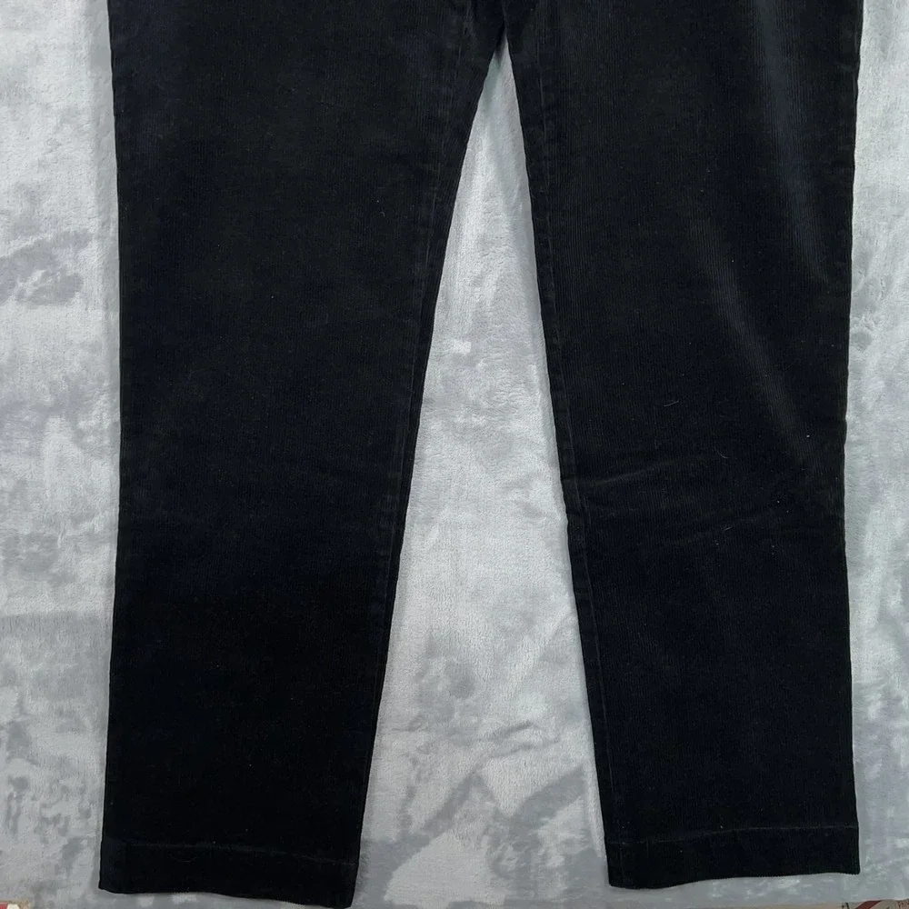 Polo Ralph Lauren Corduroy Chino‎ Pants Mens 35x32 New Black Straight Slim Fit